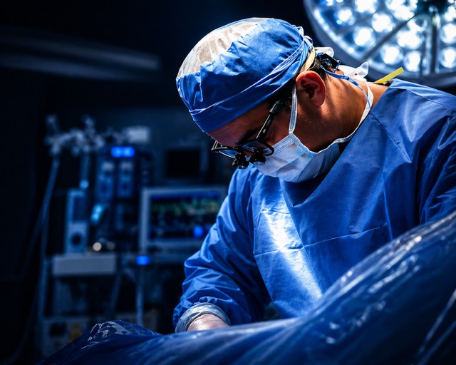 Jerod Smith in the operating room